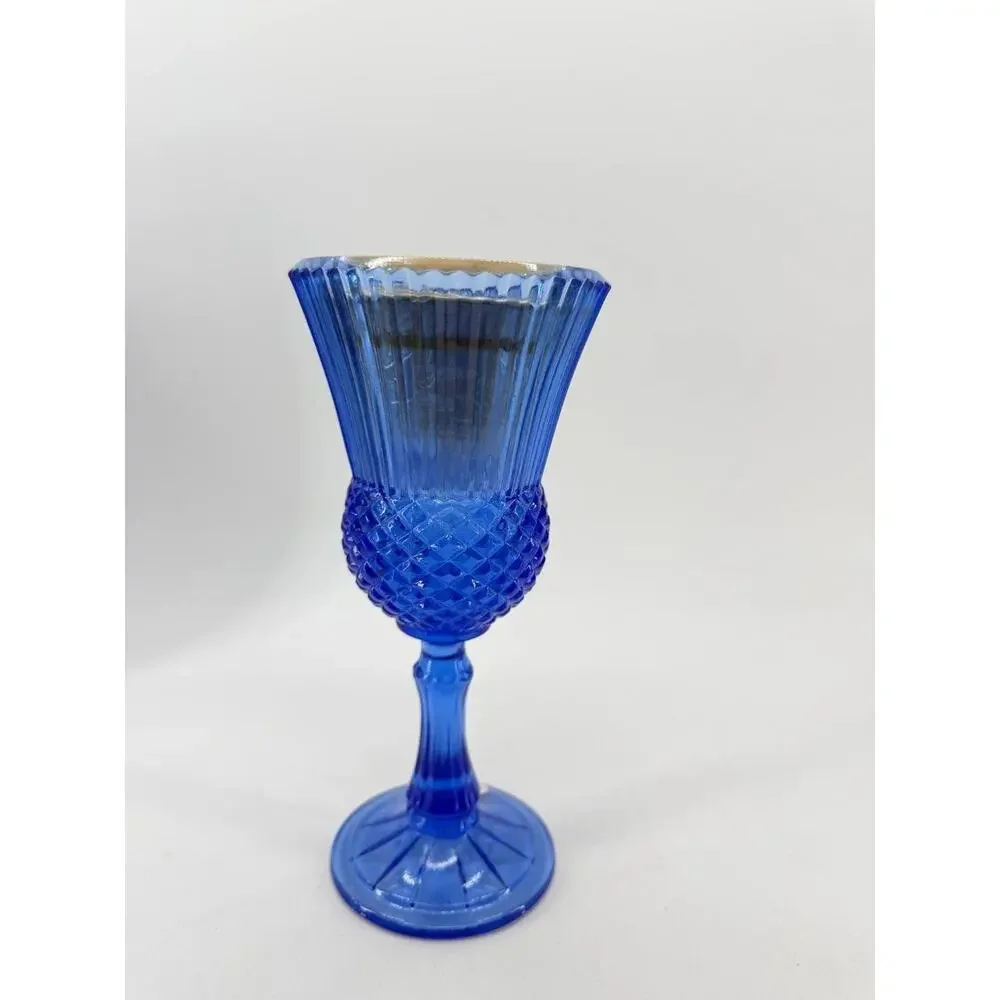 Avon Fostoria George Washington Blue Glass Goblet New Open Box 1.70 lb